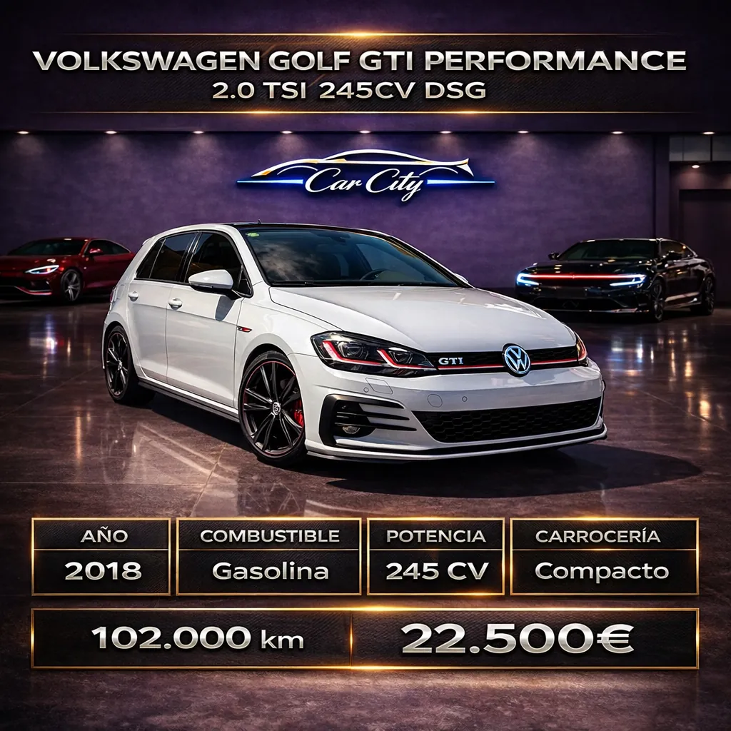 Volkswagen Golf GTI Performance 2.0 TSI 180kW245CV DSG