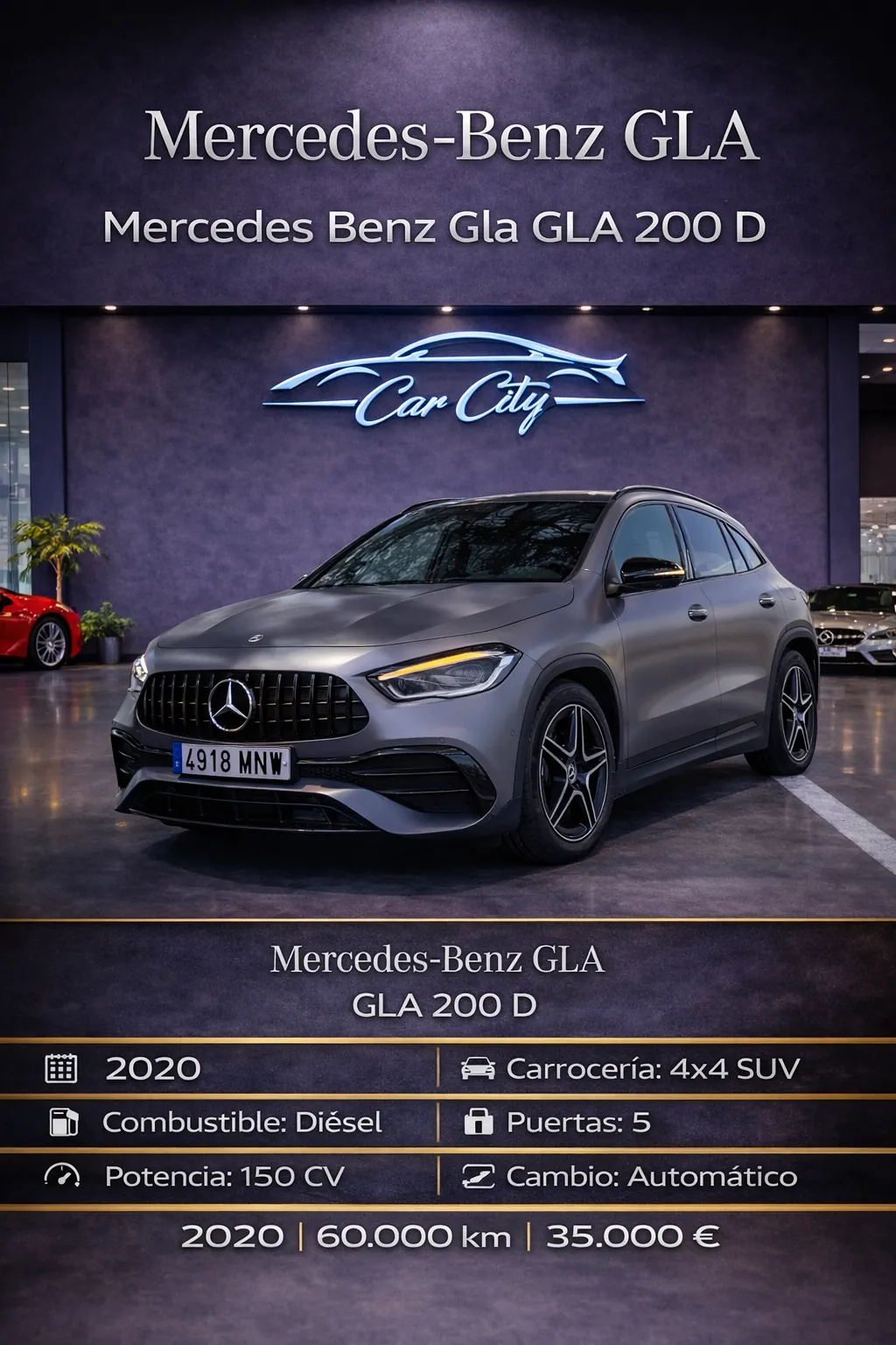 Mercedes Benz Gla GLA 200 D