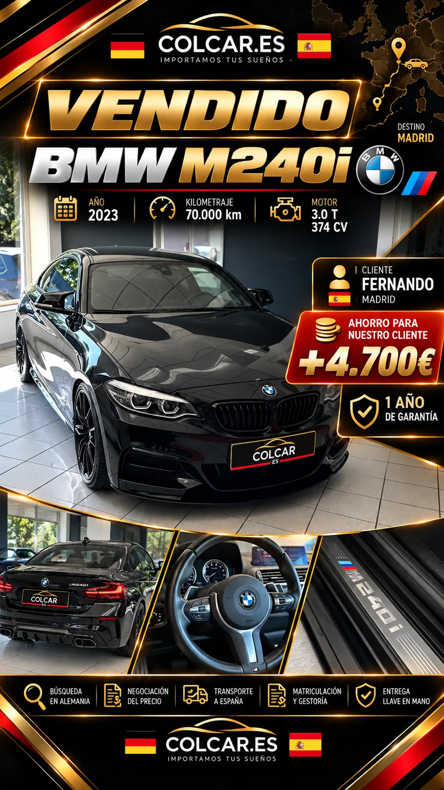 [IMPORTACIÓN] M240i 3.0 374 CV