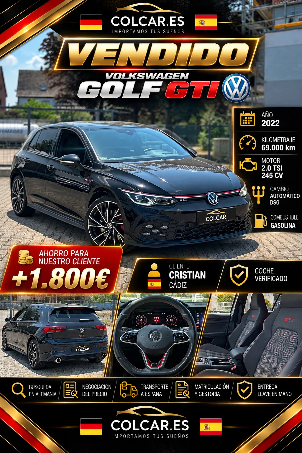 [IMPORTACIÓN] Golf GTI 2.0 TSI 245 CV DSG