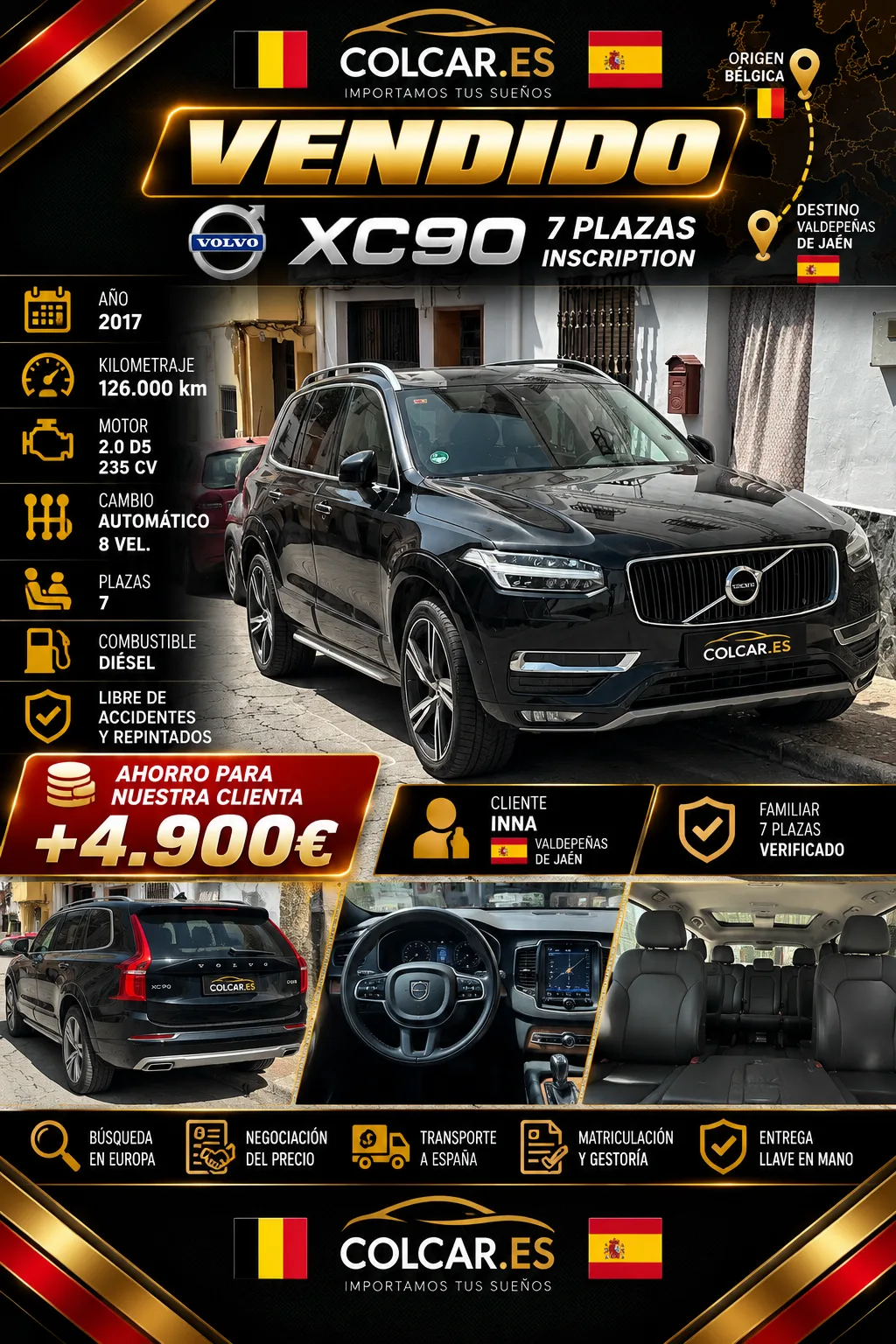 [IMPORTACIÓN] XC90 D5 235 CV Inscription 7 plazas